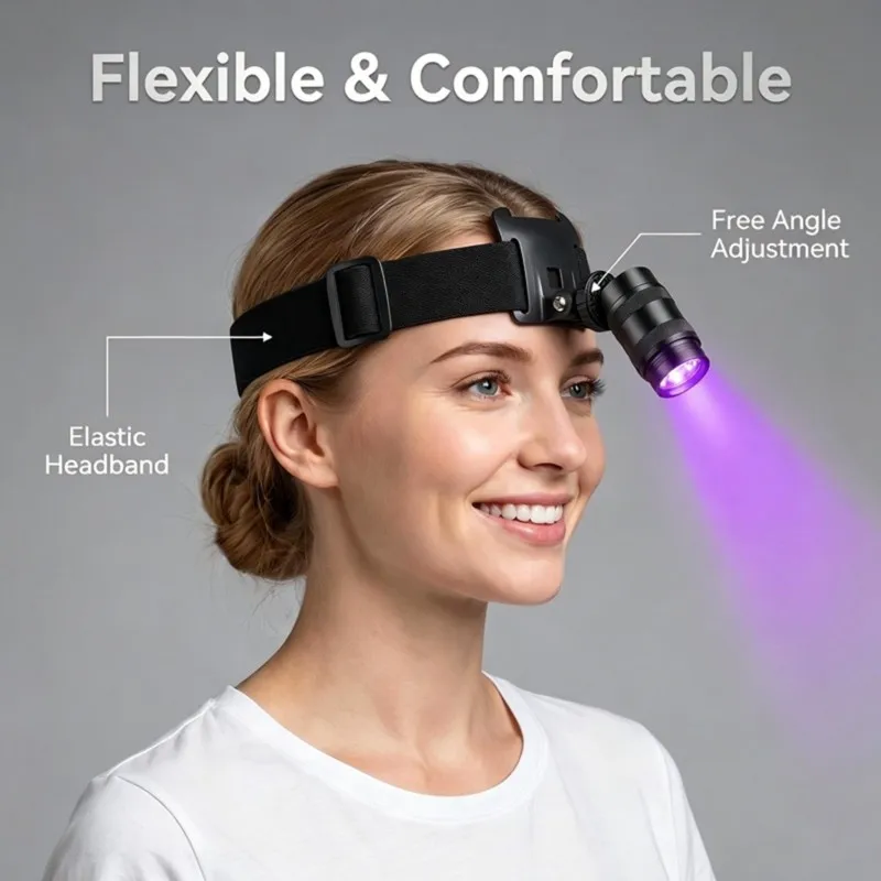 AB02 EU Plug Compatible 6W Adjustable LED UV For Quick Drying Eyelash Glue Curing Lamp Featuring Foot Switch