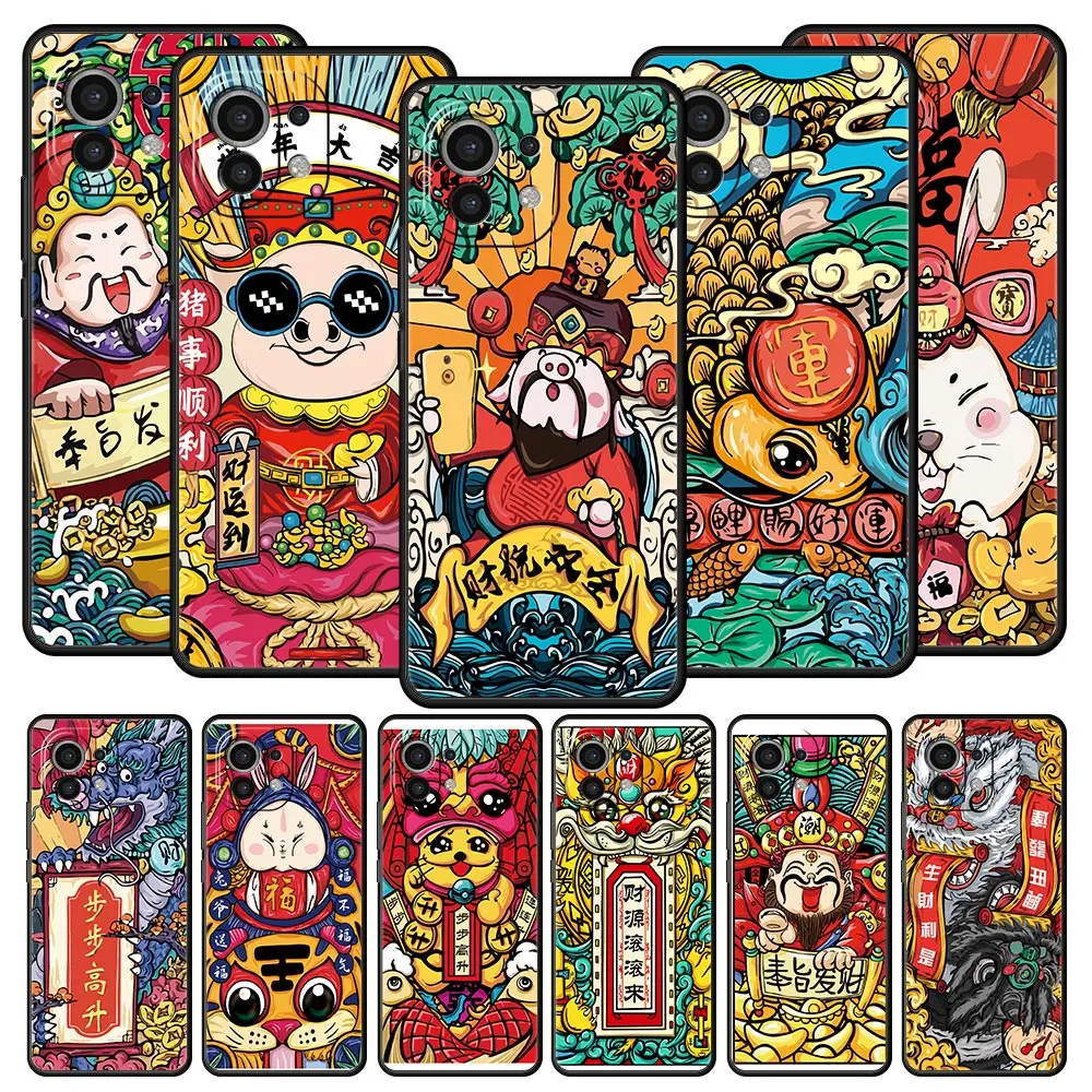 Coque de téléphone « Blessing Get Rich Earn Money » pour Xiaomi Mi 17 15T 15 14 14T 13T 12T Pro 12 13 Lite 5G 11T Poco X6 X7 X5 Pro