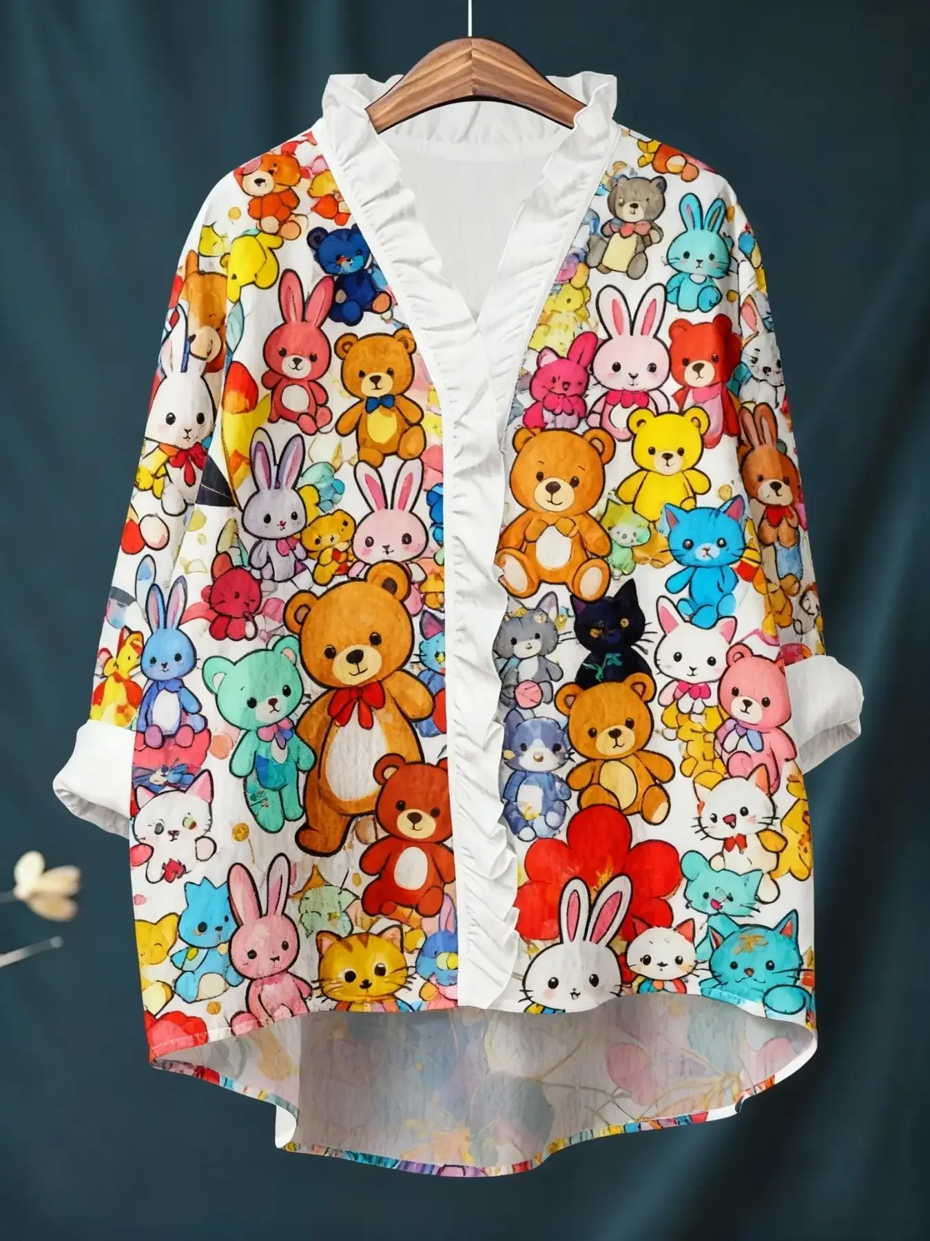 New ArrivalsV-neck casual top, women's long sleeved lace shirt, Elegant style, lightweight shirt, durable polyester