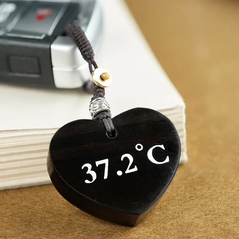 YNO Chinese Ebony Silver Inlaid Couple Keychain Lucky Blessing Good Fortune Bag Pendant Phone Lanyard Car Hanging Ornament Cre