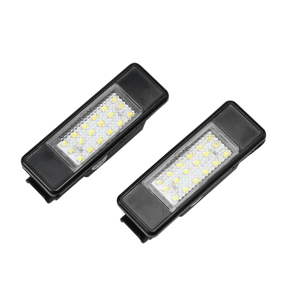 2pcs LED License Plate Light Lamps Assembly for Peugeot 207 106 1007 307 308 3008 406 407 508