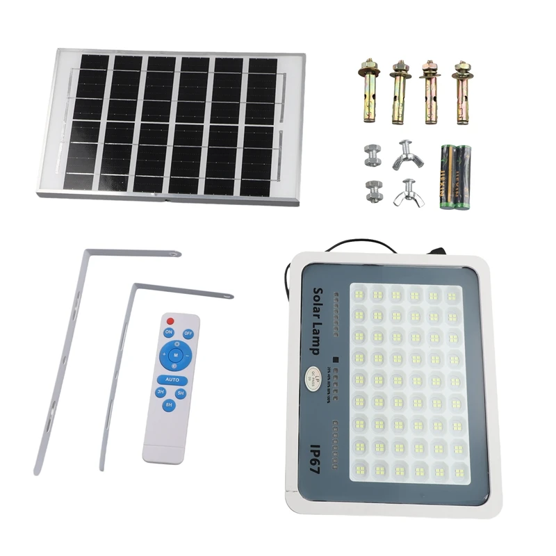 

216 LED Solar Lamp Outdoor Courtyard Lighting Induction Street Light Waterproof Floodlight Ultra Brightness High-Power