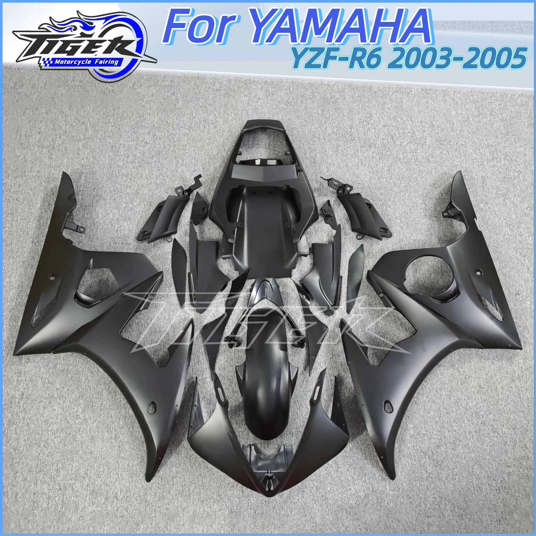 

ABS Customizble Motorcycle Fairings Kits for Yamaha R6 03 04 05 2003 2004 2005 YZF R6 Injection Bike Rebuild Bodykit Blue White