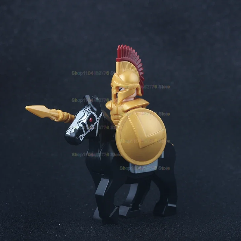 

Green Dragon Knight Action Figures War Horse Mounts Medieval Castle Soldier Building Block Accessories Children's Toys Gifts