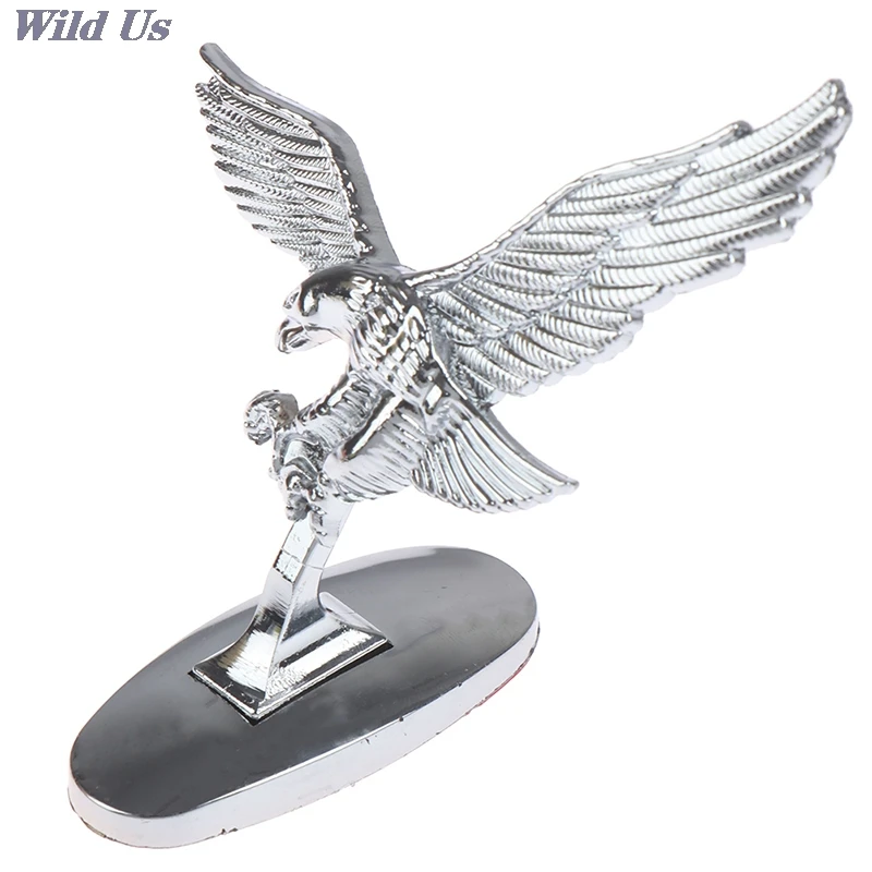 Auto Car Front Ornamet Emblem Angel Eagle Cover Chrome 3D HoodSticker Decoration Badge