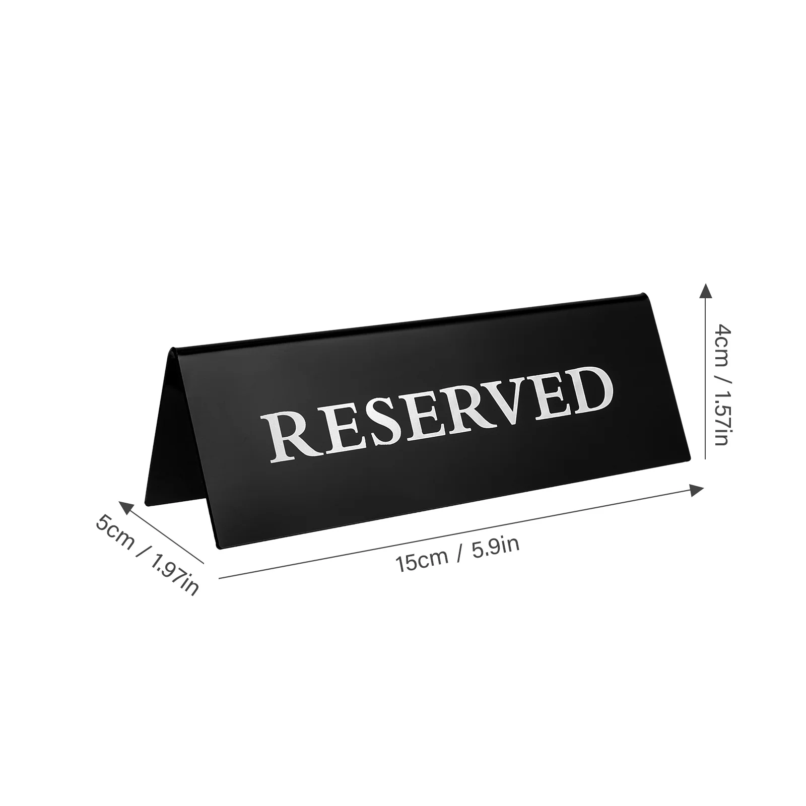 4Pcs Acrylic Table Signs for Wedding Party Elegant Reminder Sign Reserved Signs For Tables for Hotel Restaurant