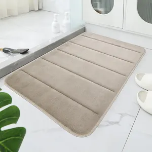 Bathroom non -slip velvet rug, quick water absorption treadmill, quick dried machine washing, soft and comfortable, easy to use 8 Main Sales WC Rug - №7