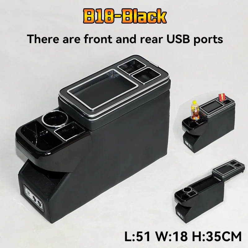 

For Ford Tourneo Custom Row Front Railing Box Set General Business Armrest Central Store Business Car Mobile Charge Usb