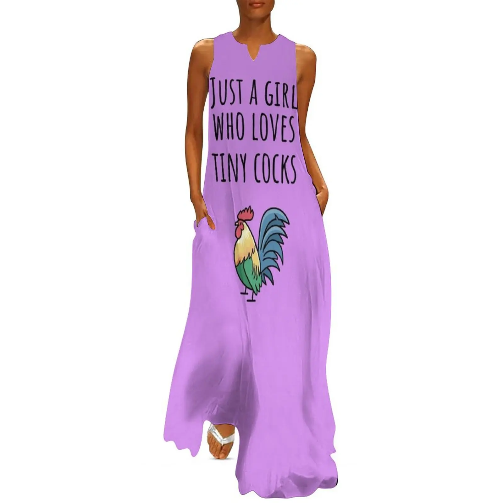 

Chickens - Just a Girl Who Loves Tiny Cocks Long Dress dress dresses summer dress women 2024 elegant dresses plus sizes