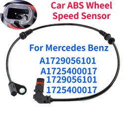 Sensor de velocidad de rueda de coche ABS, A1729056101, A1725400017, para Mercedes Benz SLC300, SLK250, SLK300, SLK350, R172, lado delantero