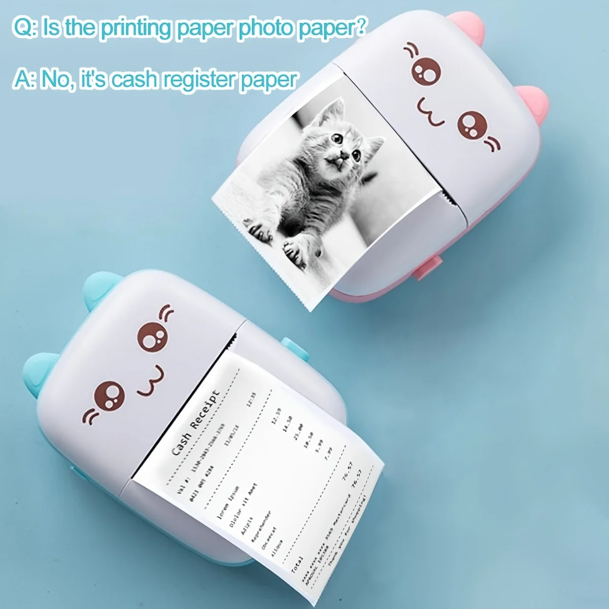 Multi-Functional Portable C9 Thermal Wireless Printer, 200Dpi High Resolution, 1200Mah, USB Rechargeable, Comes with an App
