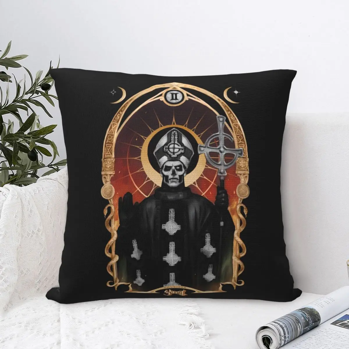 G-Ghost Rock Music Pillow Cover Magical Cushion Cover Graphic Pillow Case Morden Pillowcases For Living Room Chair