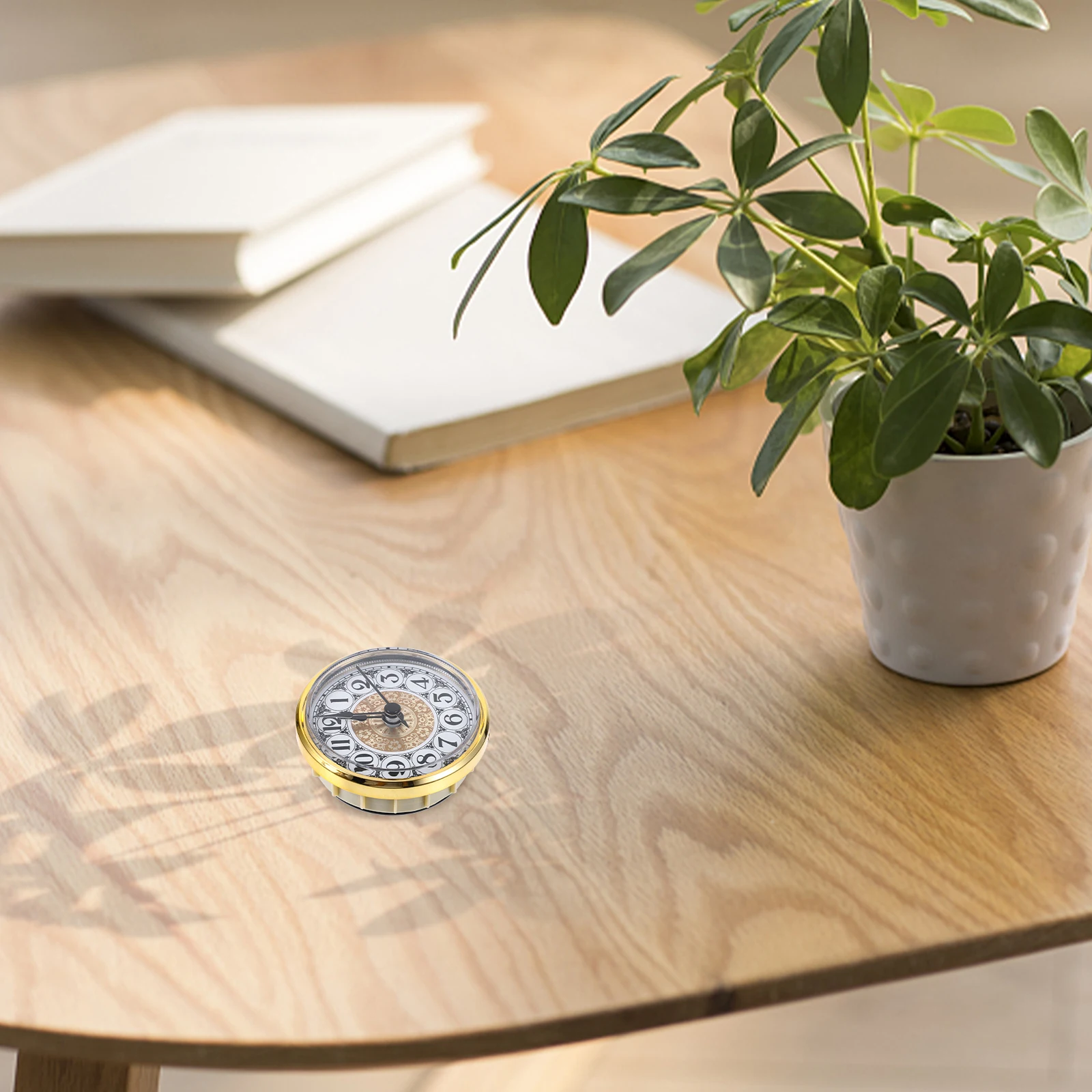 

Quartz Clock Head 70mm Diameter Insert DIY Inlaid Crafts Accessories Vintage Roman Metal Round Wall Clock Plugins Household