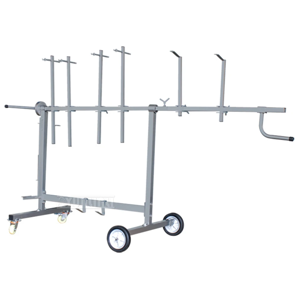 رف تجفيف الطلاء حامل طلاء السيارات مع 4 عجلات دوارة 3/4/6 خطاف لأغطية المحرك وباب السيارة والمصد وما إلى ذلك 2025 جديد #5