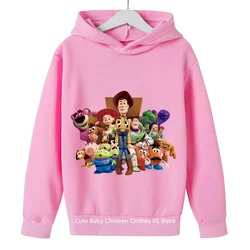 2024 Kids Clothes Toy Story Hoodie Spring Autumn Childrens Clothing Boys Girls Sweatshirts Suit