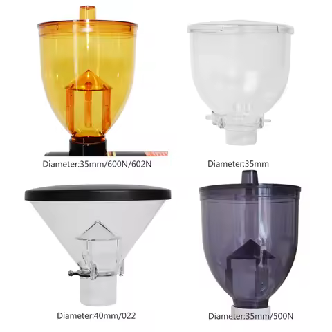 XEOLEO Coffee Bean Grinder Part 250g Capacity 35mm/40mm Plastic Hopper with Prevent Jump Function for 022/600N/500N