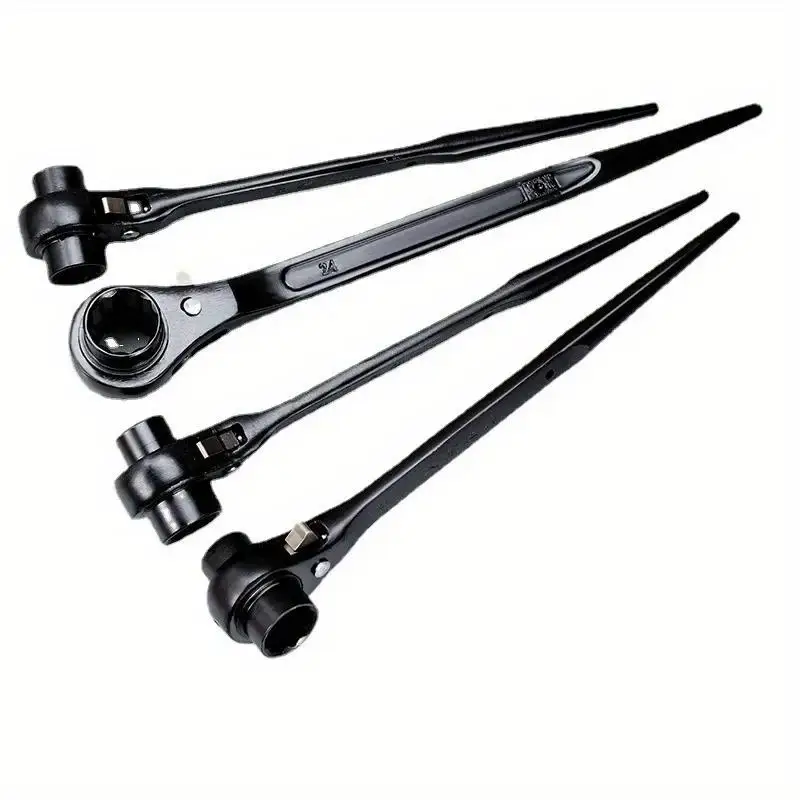 1Pc 17-24mm Ultra-Durable Torx Ratchet Wrench Versatile Dual Direction Gear Universal Double Headed Spanner Quick Release Socket