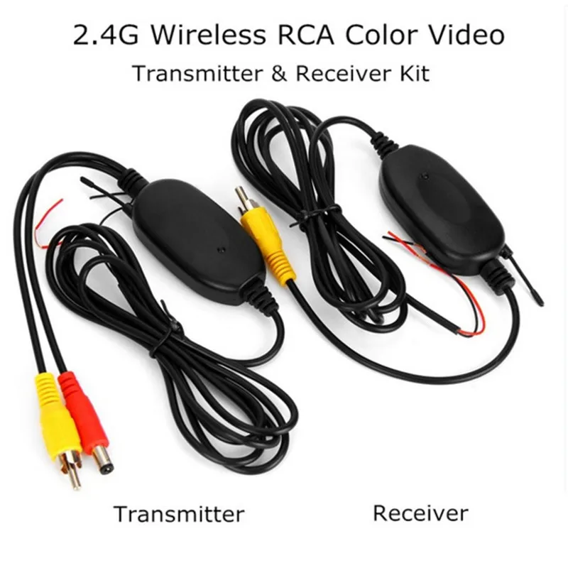 2.4G Wireless Transmitter & Receiver For Car Reverse Rear View Backup Camera And Monitor Parking Assistance Vehicle CAM