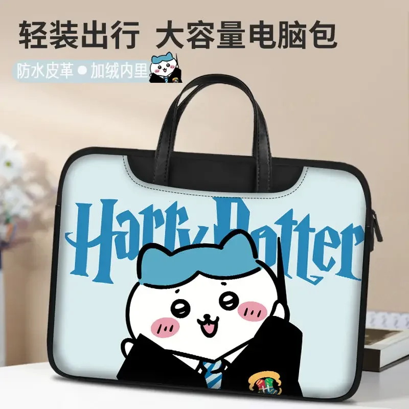 Disney Cartoon Cute Lilo Portable Large Capacity Chiikawa Computer Bag Exquisite Tablet PC Lightweight Simple Storage Bag Gift