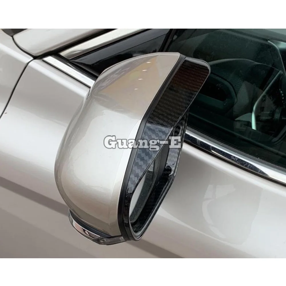 Eyebrow Rear Rearview Side Glass Mirror Trim Frame Rain Shield Sun Shade For Toyota Avalon XX50 2019 2020 2021 2022 2023 2024 view 2