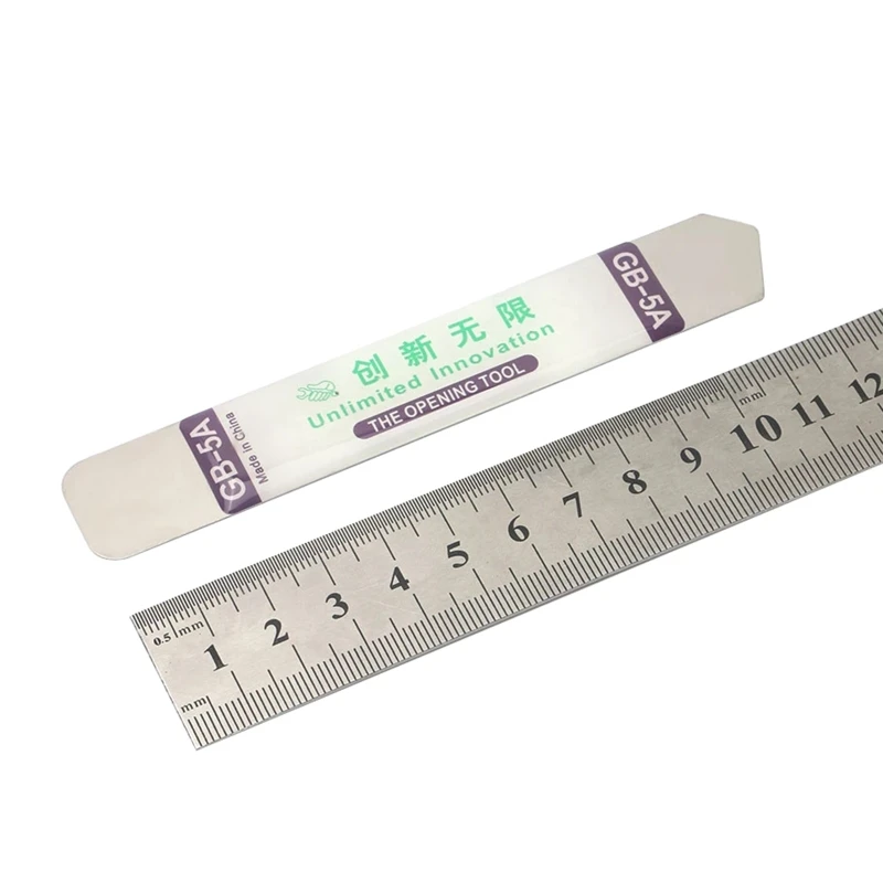Q2Q4 5Pcs Soft Thin Metal Opening Pry Tool for Electronic Device Repair Tools
