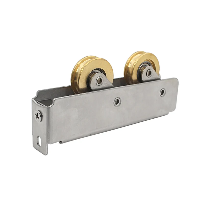 90-S Sliding Door Plastic Steel Window Pulley Aluminum Alloy Screen Brass Wheel Mute Roller Balcony Hardware