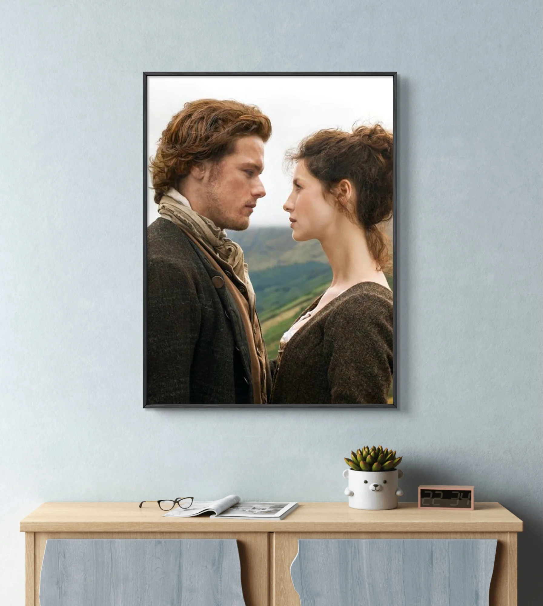 O-Outlander Diamant Kunst Malerei Fantasy TV-Serie Claire und Jamie DIY Diamant Stickerei Kreuz stich Porträt Home Wand dekoration