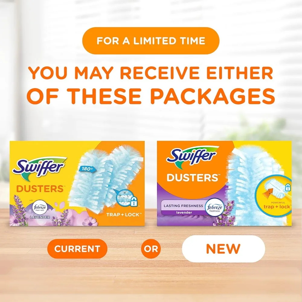 Recargas de espanador multisuperfície perfumadas com lavanda, pacote com 10 para eletrônicos e móveis