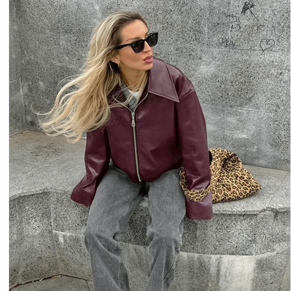 Chaqueta de cuero PU vintage c - Motorcycle Gear Outfit reseña y precio