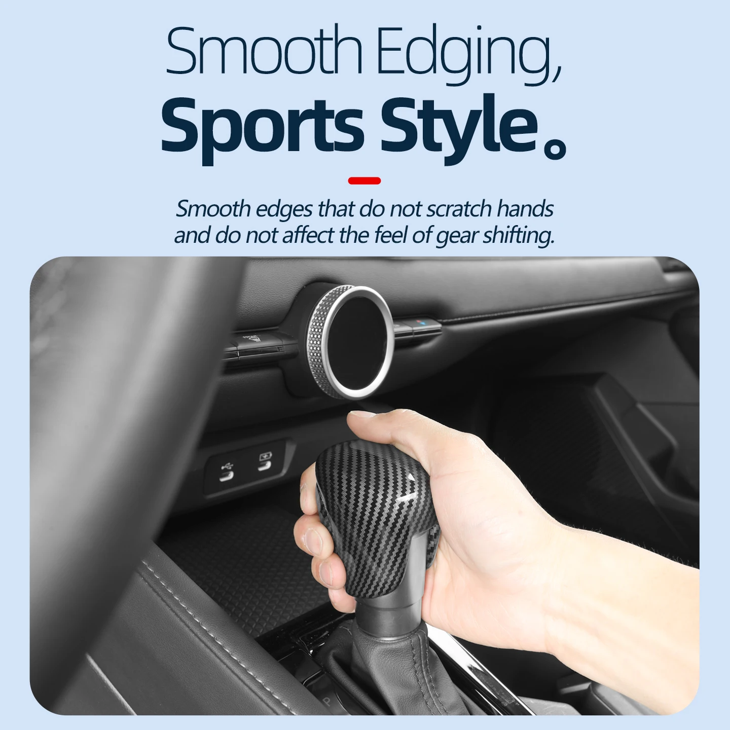 لهوندا أكورد 10th 11th Gen 2023 2024 2025 Accord 11 مقبض ناقل حركة السيارة غطاء رأس الترس اكسسوارات أسود #5