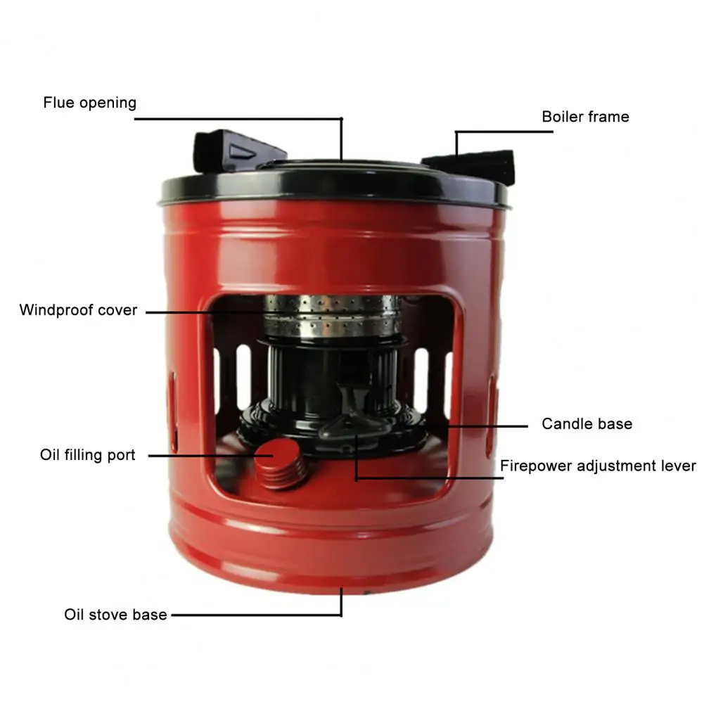 Stable Firepower Burner Portable Camping Burner Dual-fuel Portable Camping Stove with Capacity Fuel Tank Outdoor for Hiking