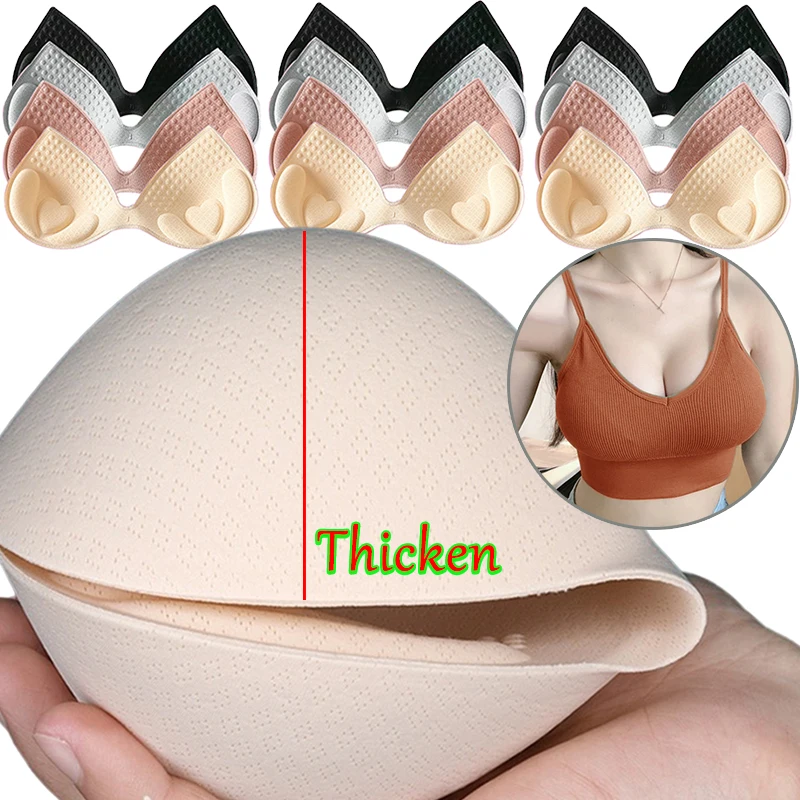 

1pairs Sexy Women Summer Swimsuit Padding Inserts Removeable Sponge Foam Bra Pads Chest Cup Breast Bra Bikini Insert Chest Pads