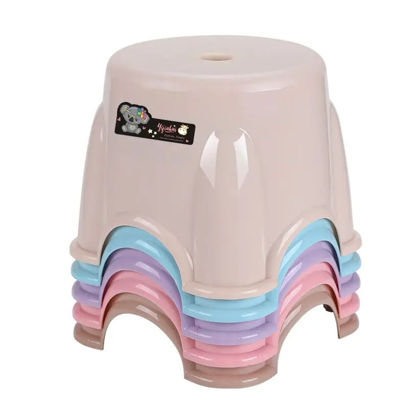 Thickened children's small stool plastic non-slip bench baby low stool coffee table household round stool  shoe changing