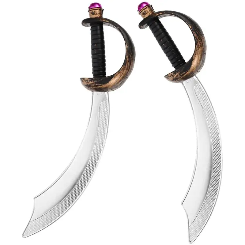 Accessorio per costume da spada cosplay per spada da pirata di Halloween da 2 pezzi