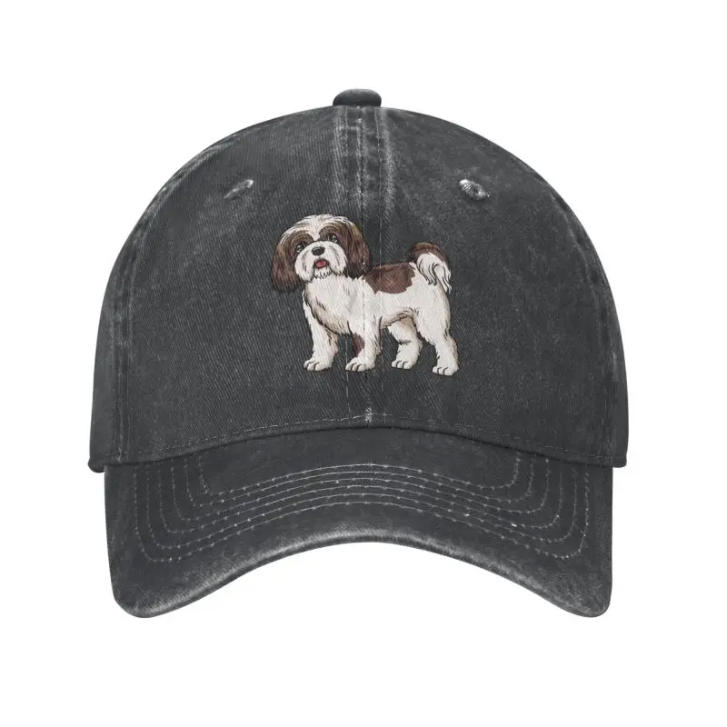 

Classic Unisex Cotton Shih Tzu Dog Baseball Cap Adult Adjustable Dad Hat Women Men Sun Protection