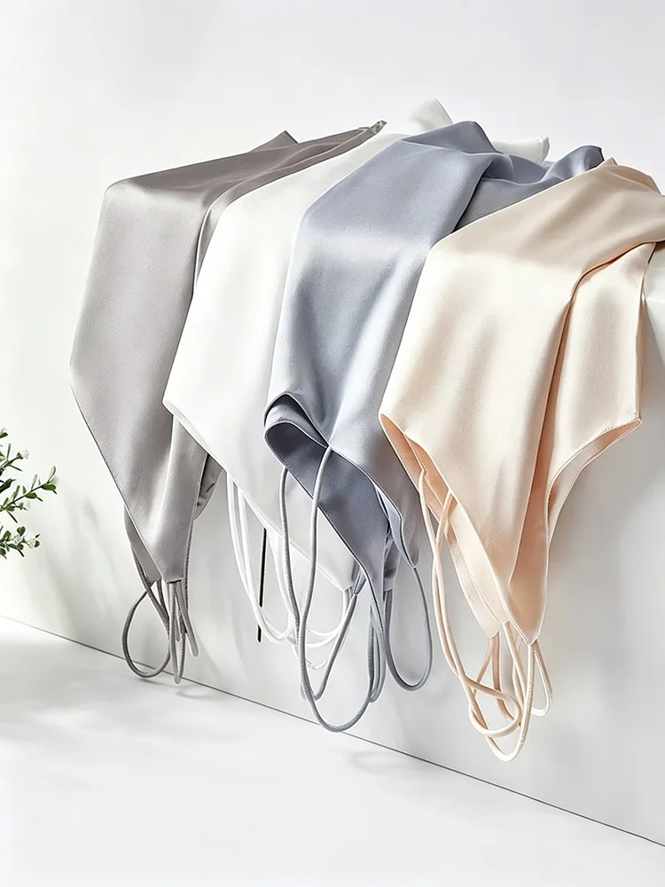 Women Halter V Neck Basic White Cami Spaghetti Strap Top Sleeveless Satin Silk 2026 Tank Tops Women'S Summer Camisole