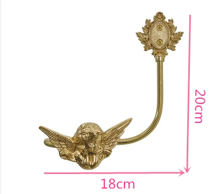 1 PC Bowknot-shaped Drapery Holdback European Style Brass Curtain Hooks Metal Wall Hook Artistic Curtains Accessoires