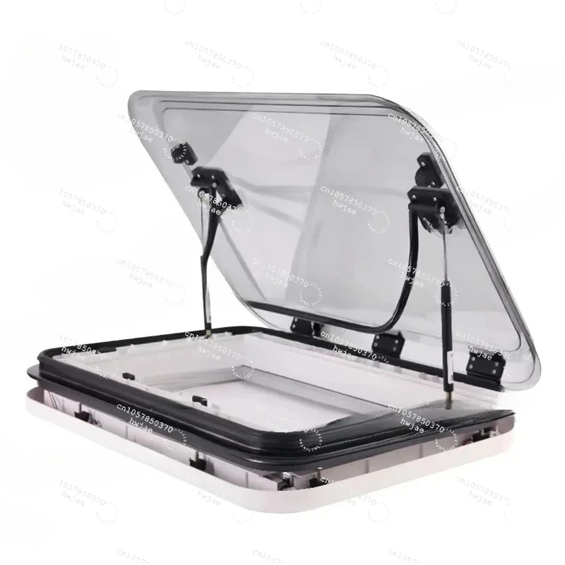 Customized Large Caravan RV Skylight Roof Vent 3-Size With LED Light 500/700/800 X 500Mm Cut Out For Motorhome