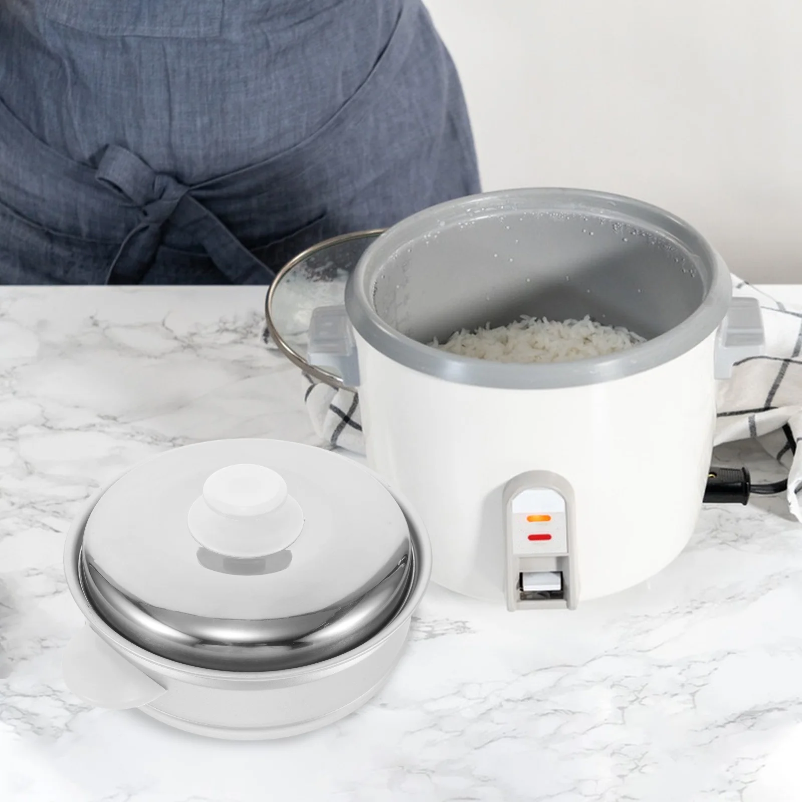 

1Set Aluminum Alloy Steaming Basket Set Easy Install Rice Cooker Steamer Basket Multipurpose Vegetable Seafood Dumplings