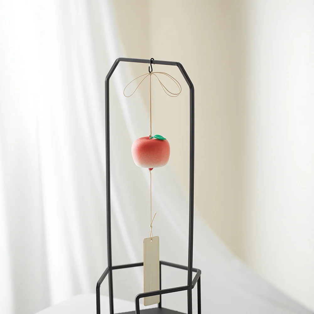Ceramic Apple Wind Chime Hangings, Courtyard Decorations, Handmade Ceramic Creative Ornaments, Exquisite Birthday Gifts