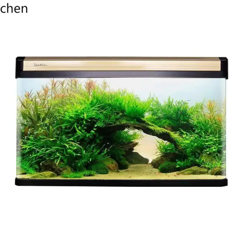 DSA  aquarium living room home desktop widening water-free medium and large ecological floor goldfish tank