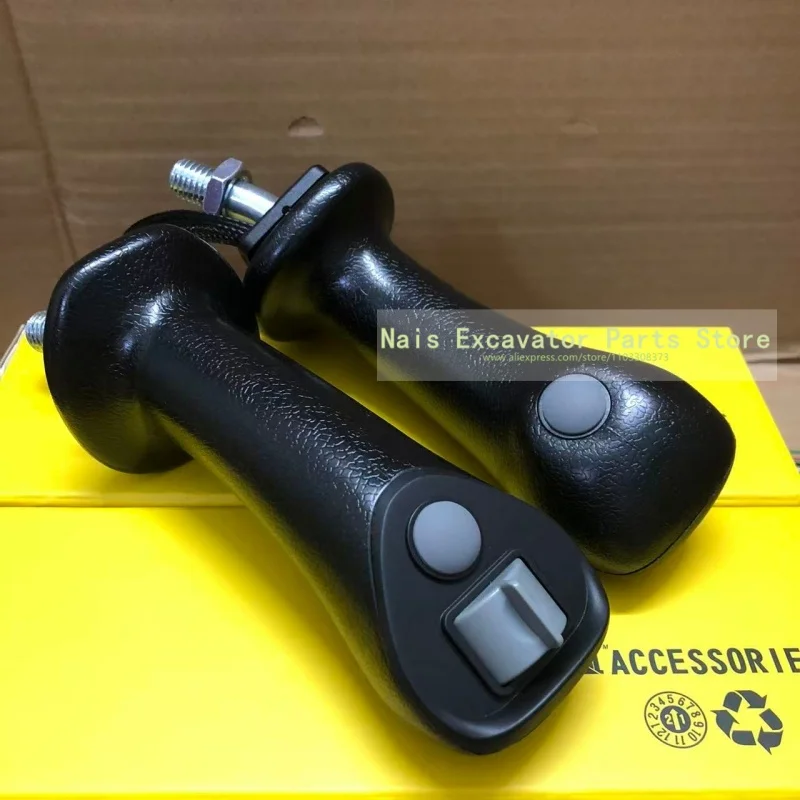 Micro excavator electric control multifunctional handle (convex cover pulley 2 buttons)