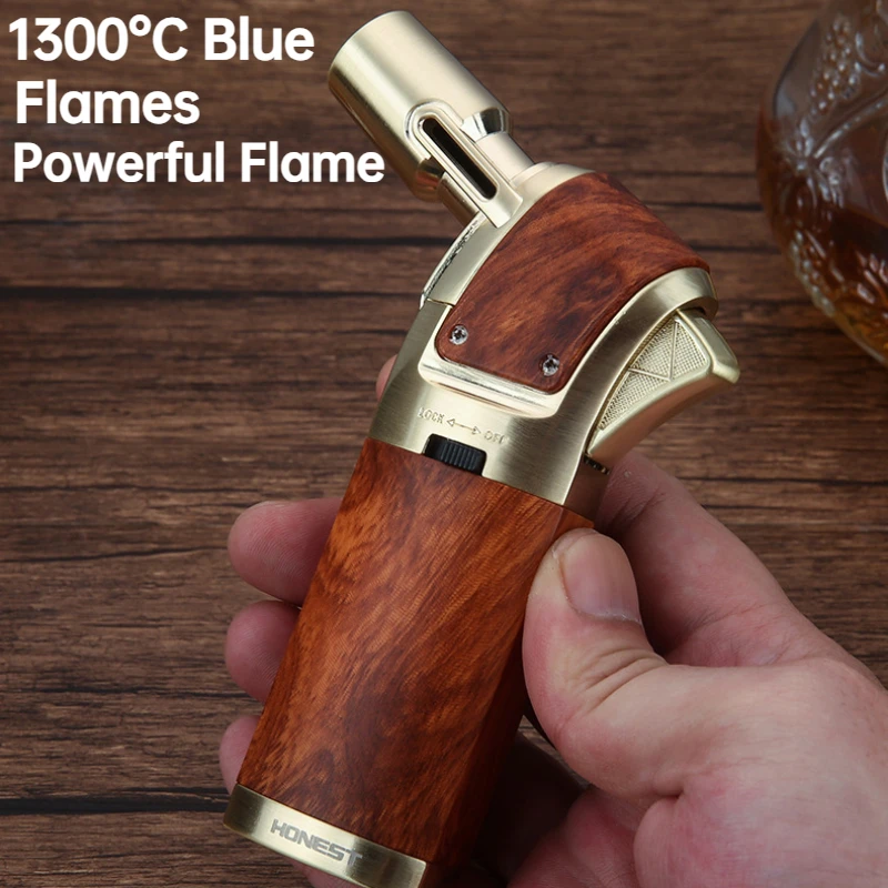 Metal Butane Gas Lighters Multifunctional Outdoor Barbecue Kitchen Ignition Guns High Temperature Welding Gun Men\'s Somking Tool