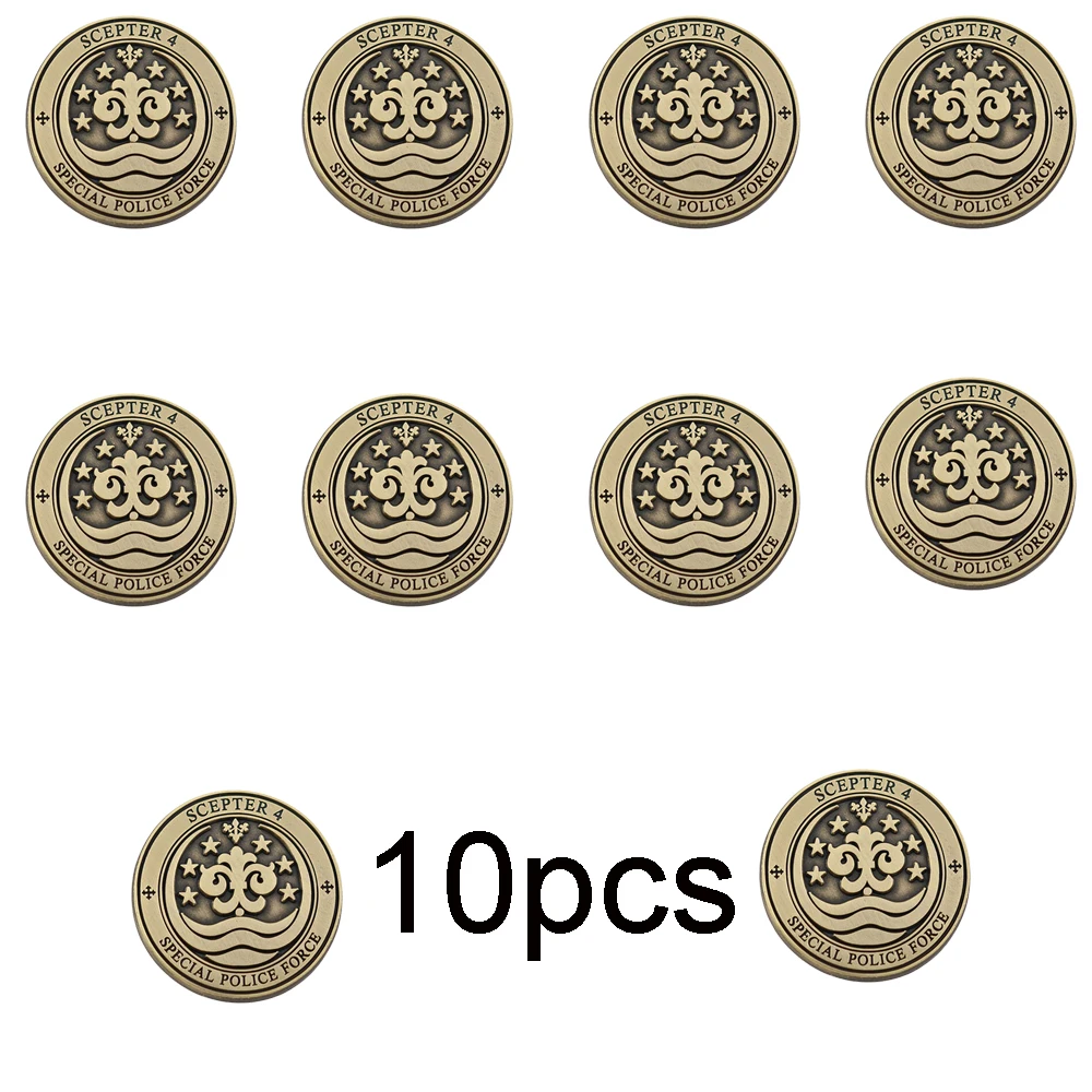 Anime K Project Brosche Scepter 4 Spezialpolizeidienst Metall-Abzeichen Cosplay-Kostüm-Zubehör Tokyo Legal Affairs Bureau Anstecknadel – Detail 11