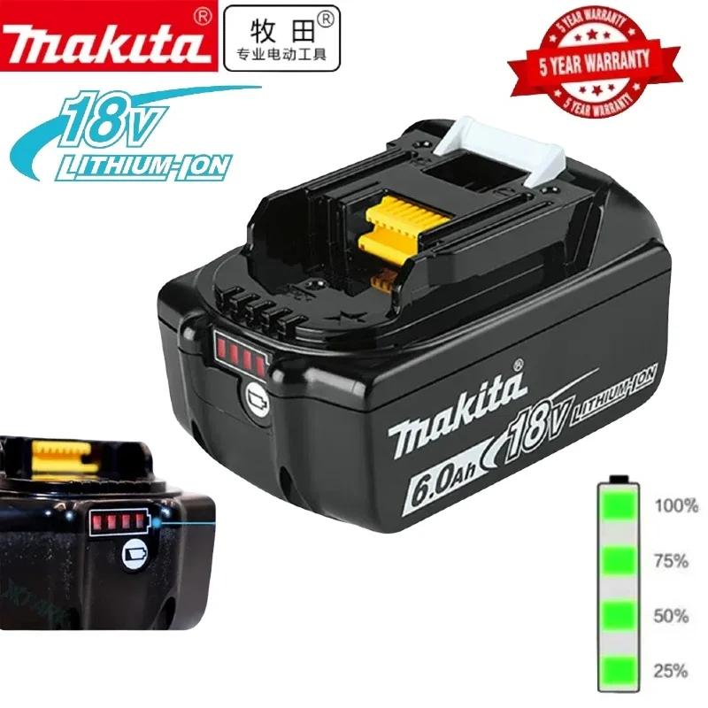 

100% Genuine/Original Makita 18v battery bl1850b BL1850 bl1860 bl 1860 bl1830 bl1815 bl1840 LXT400 6.0Ah for makita tools drill