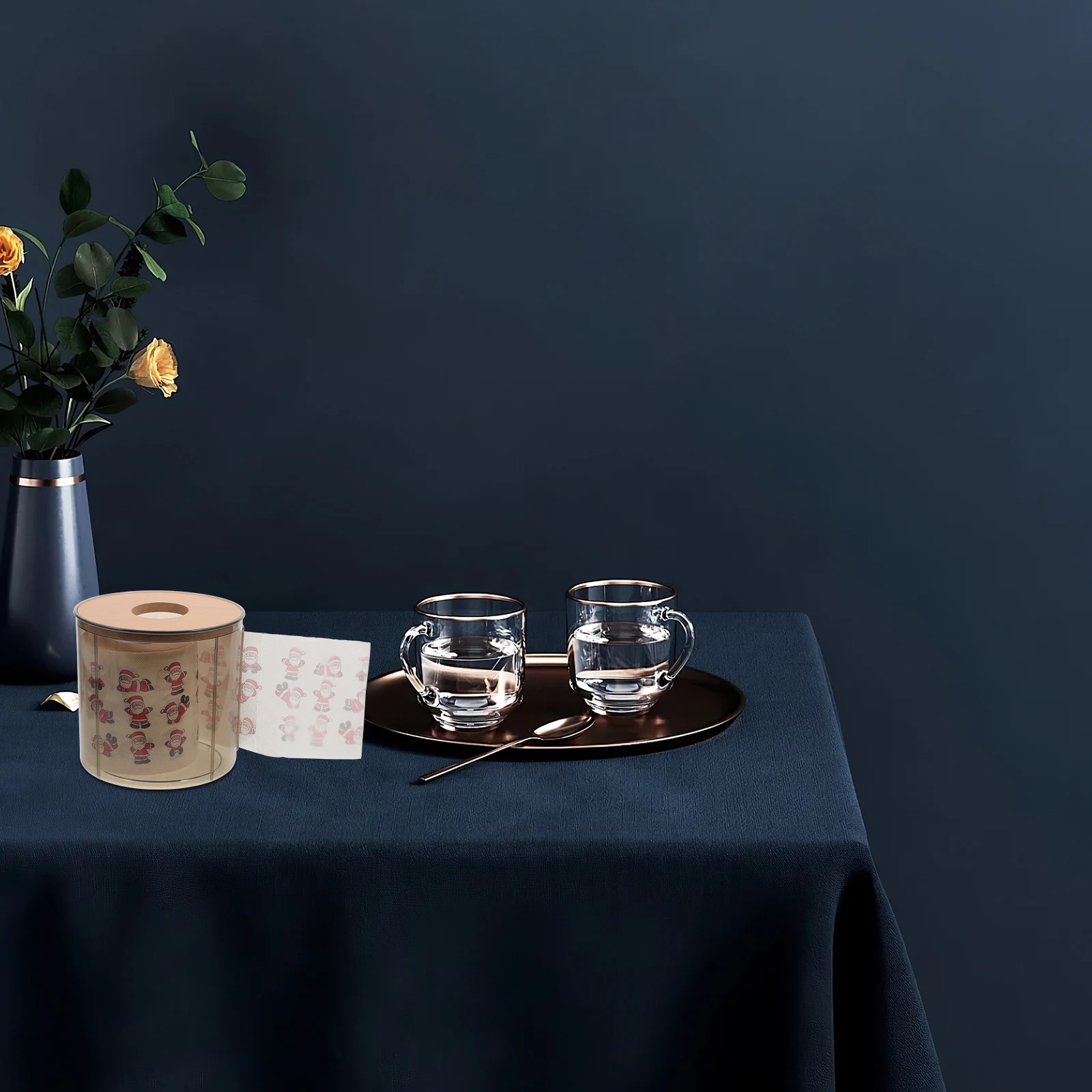 

1pc Towel Box For Kitchen Roll Paper Holder Desktop Tissue Dispenser Modern Farmhouse Bathroom Toilet Paper Storage Organizer