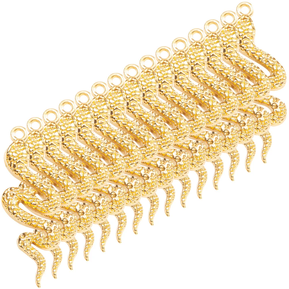 

32Pcs Snake Jewelry Charms Suitable for Handmade Necklace Bracelet Keychain DIY Jewelry Making Snake Pendant Accessories