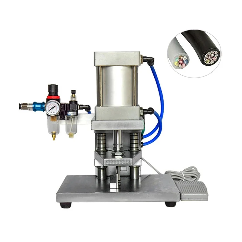 High-Power Large Cutting hine Semi-Automatic Pneumatic Guillotine Thick Wire Cle Manufacturing Equipment-Wholale
