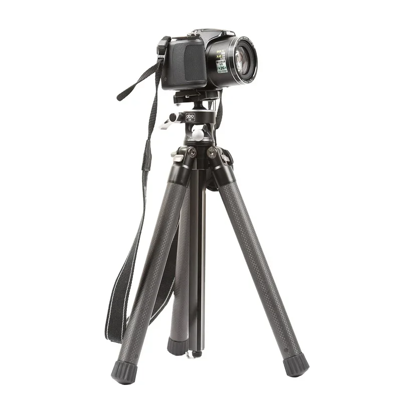 

Flexible Lightweight 3K Carbon Fiber Tripod Professional Mobile Phone Digital Camera Tripod with Ball Head