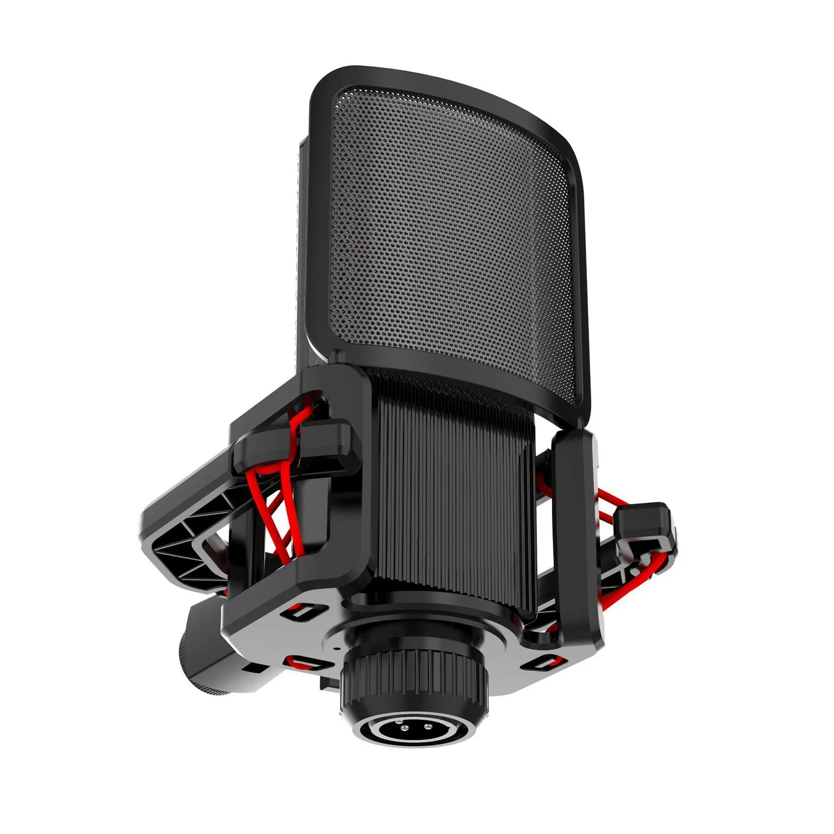 【CYBER MONDAY】Microphone Shock Mount with Microphone Filter Windscreen Reduce Noise Anti Vibration Screen Stable Easy Install,Re